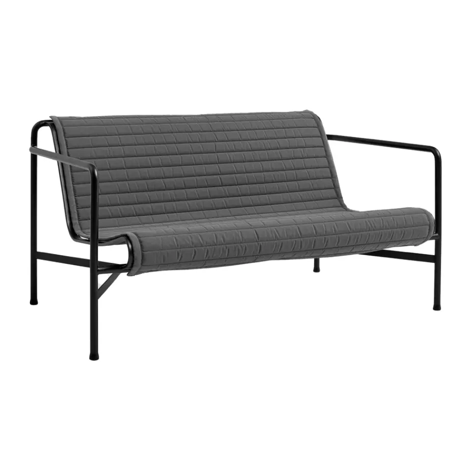 HAY Garden Details & Accessories|Seat Cushions & Pads*Palissade Lounge Quilted sofa cushion, Anthracite, for lounge sofa BlackGrey
