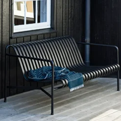 HAY Outdoor Lounge Furniture|Garden Sofas & Garden Benches*Palissade lounge sofa, Anthracite BlackGrey