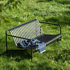 HAY Outdoor Lounge Furniture|Garden Sofas & Garden Benches*Palissade lounge sofa, Anthracite BlackGrey