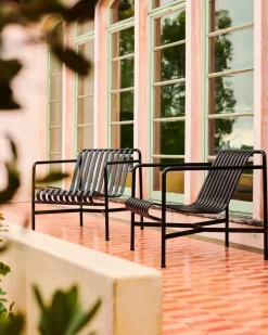 HAY Outdoor Lounge Furniture*Palissade Low lounge chair, Anthracite BlackGrey
