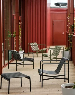 HAY Outdoor Lounge Furniture*Palissade Low lounge chair, Anthracite BlackGrey