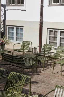 HAY Outdoor Lounge Furniture*Palissade Low lounge chair, Olive Green