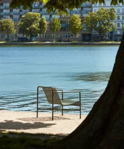 HAY Outdoor Lounge Furniture*Palissade Low lounge chair, Olive Green