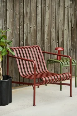 HAY Outdoor Lounge Furniture*Palissade Low lounge chair, Iron Red