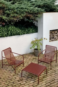 HAY Outdoor Lounge Furniture*Palissade Low lounge chair, Iron Red