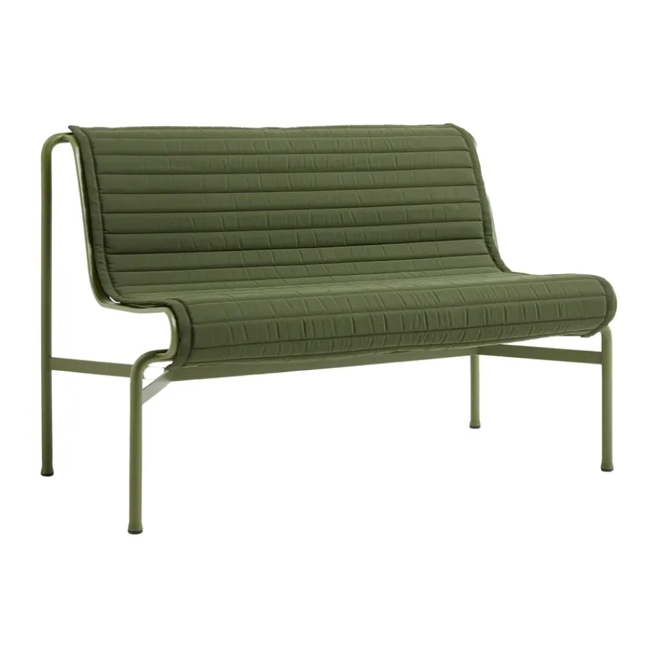 HAY Garden Details & Accessories|Seat Cushions & Pads*Palissade Quilted cushion, Olive, for Dining bench Green