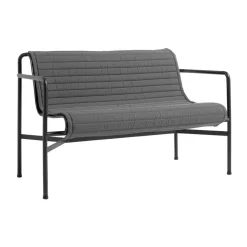 HAY Seat Cushions & Pads*Palissade Quilted cushion, Anthracite, for Dining bench BlackGrey