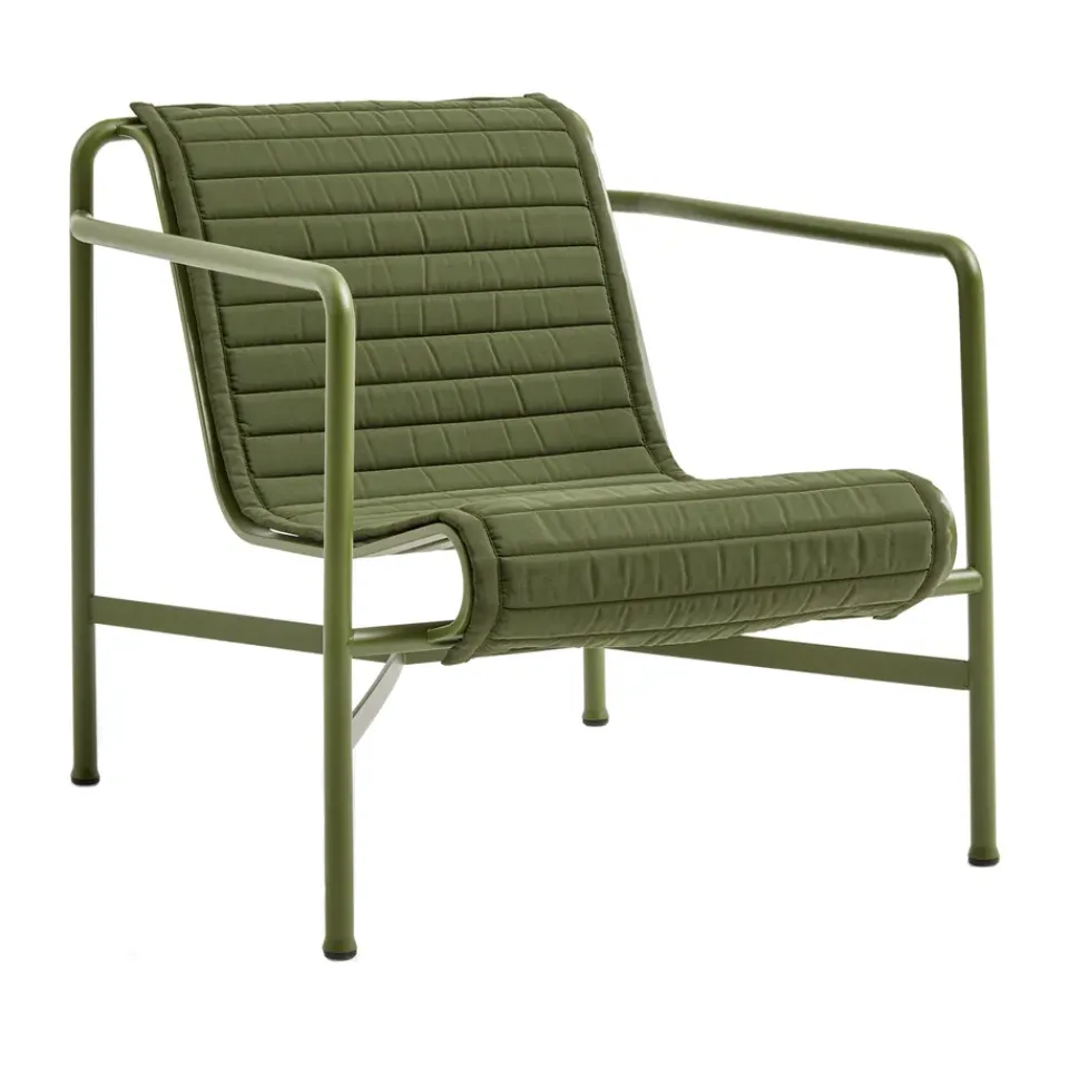 HAY Seat Cushions & Pads*Palissade Quilted cushion, Olive, for lounge chair low Green