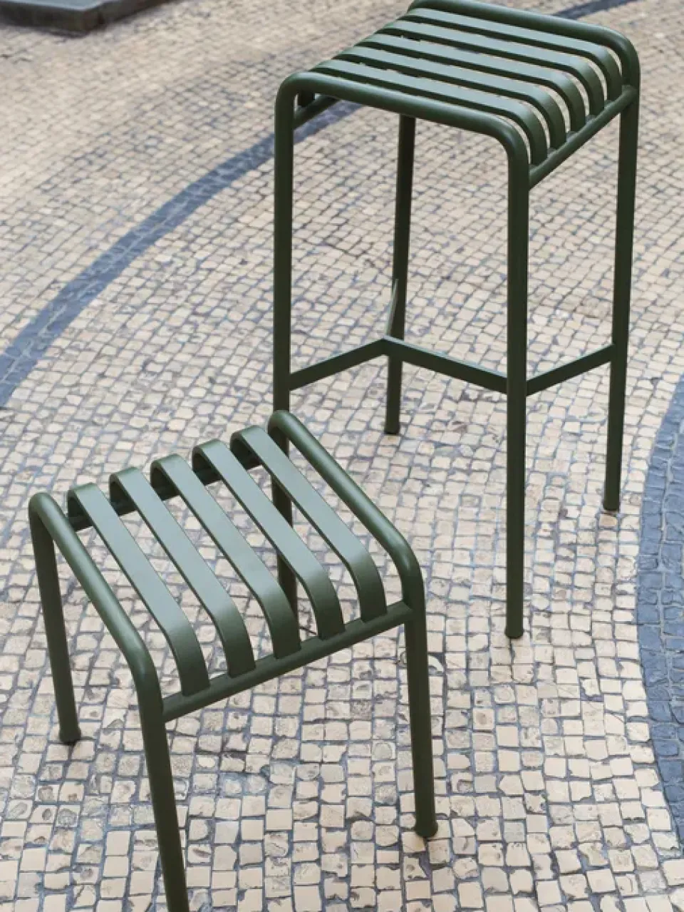 HAY Seating*Palissade stool, Olive Green