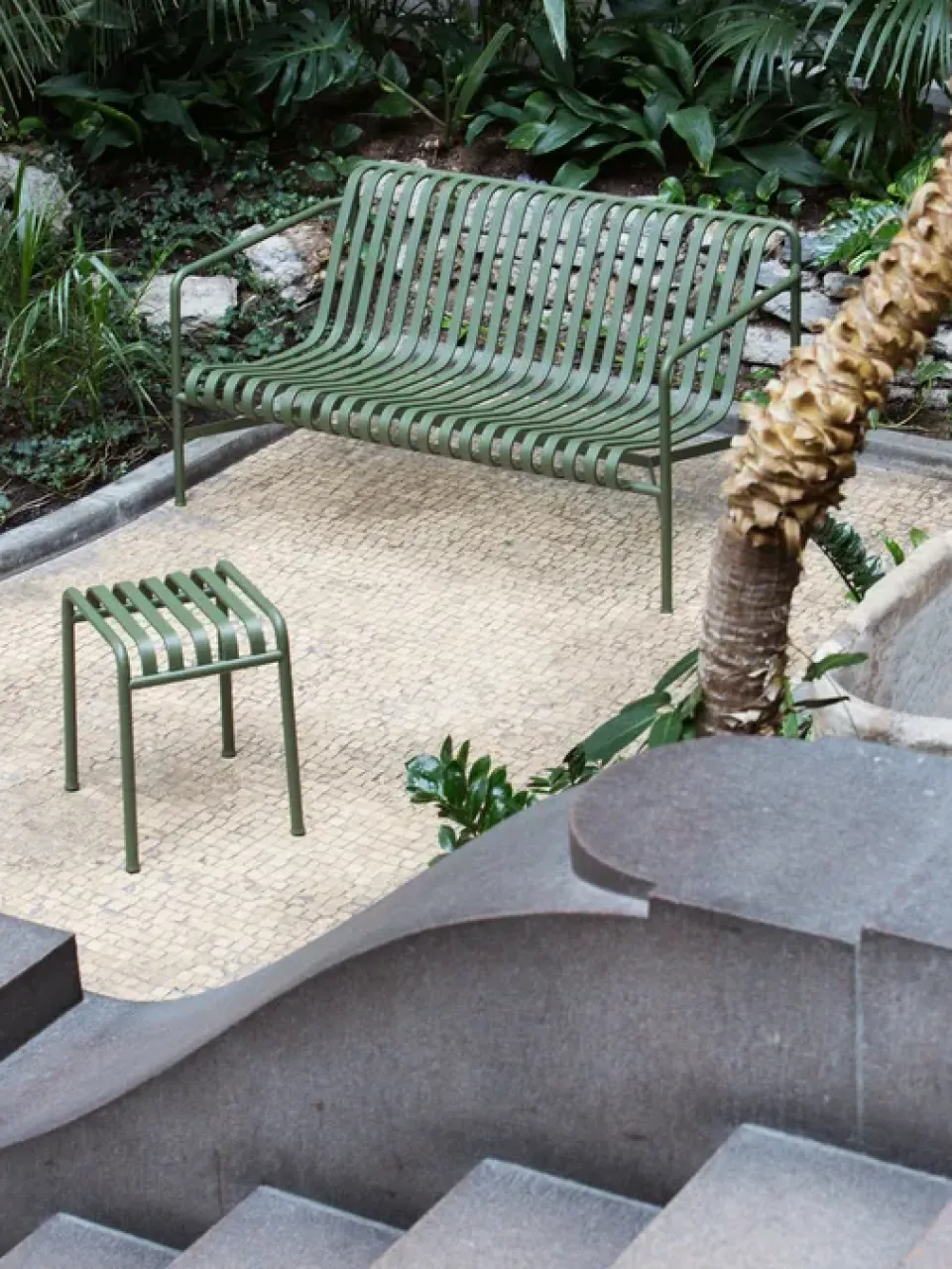 HAY Seating*Palissade stool, Olive Green