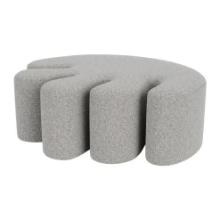 Hem Sitting Poufs*Palma pouf Large 99x118 cm, Pebble Grey