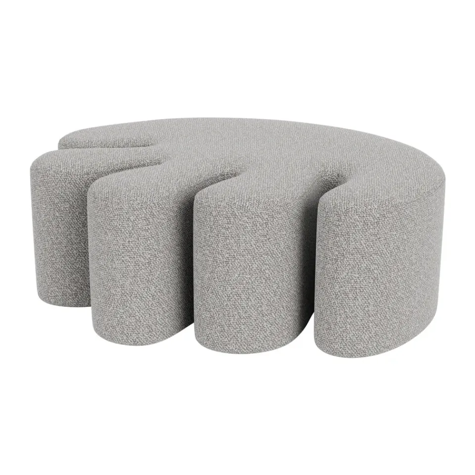 Hem Sitting Poufs*Palma pouf Large 99x118 cm, Pebble Grey