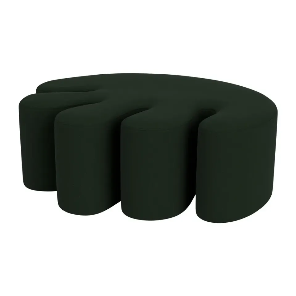 Hem Sitting Poufs*Palma pouf Large 99x118 cm, Steelcut 3 0975 Green