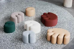 Hem Sitting Poufs*Palma pouf Medium 70x92 cm, Pebble Grey