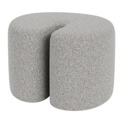 Hem Sitting Poufs*Palma pouf Small 58x65 cm, Pebble Grey