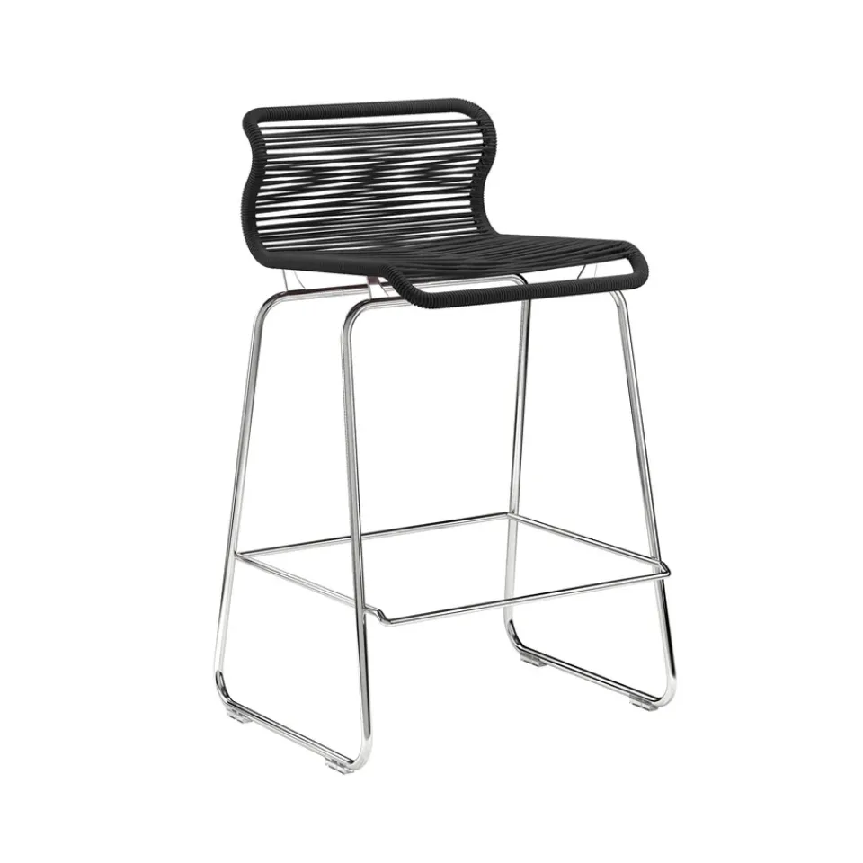 Montana Bar Stools*Panton One kitchen barstool, Clark, stainless steel Black