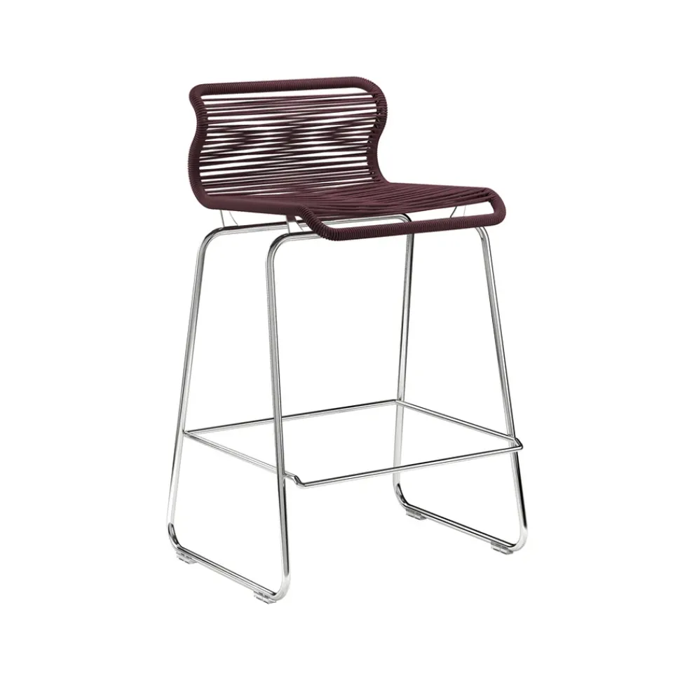 Montana Bar Stools*Panton One kitchen barstool, Marcel, stainless steel Brown