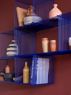 Montana Shelves & Shelving Systems*Panton Wire Extended shelf 70x34,8x34,8 cm, Monarch Blue