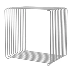 Montana Shelves & Shelving Systems*Panton Wire Single shelf 34,8x34,8x25,7 cm, Chrome Silver-coloured