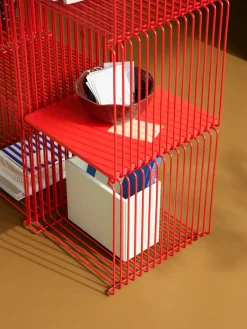 Montana Shelves & Shelving Systems*Panton Wire Single shelf 34,8x34,8x34,8 cm, Rosehip Red