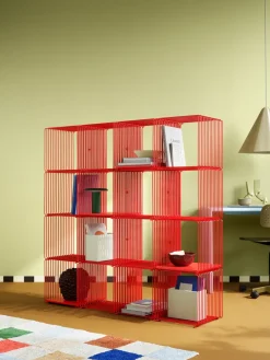 Montana Shelves & Shelving Systems*Panton Wire Single shelf 34,8x34,8x34,8 cm, Rosehip Red