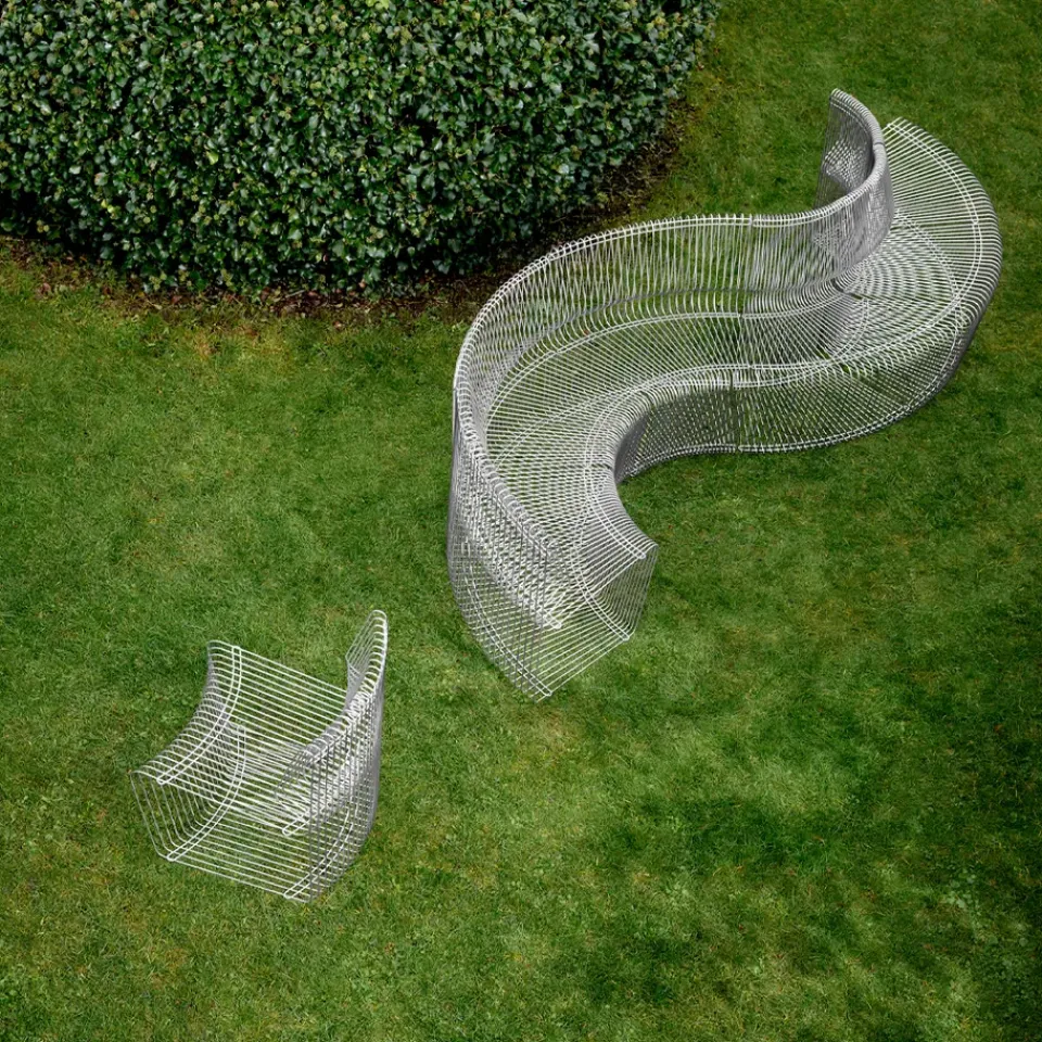 Montana Garden Sofas & Garden Benches|Outdoor Lounge Furniture*Pantonova module sofa, Stainless steel, concave Grey