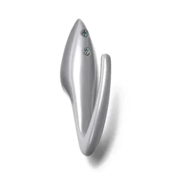 Essem Design Clothes Hooks & Hangers*Papa clothes hook, aluminum Silver-coloured