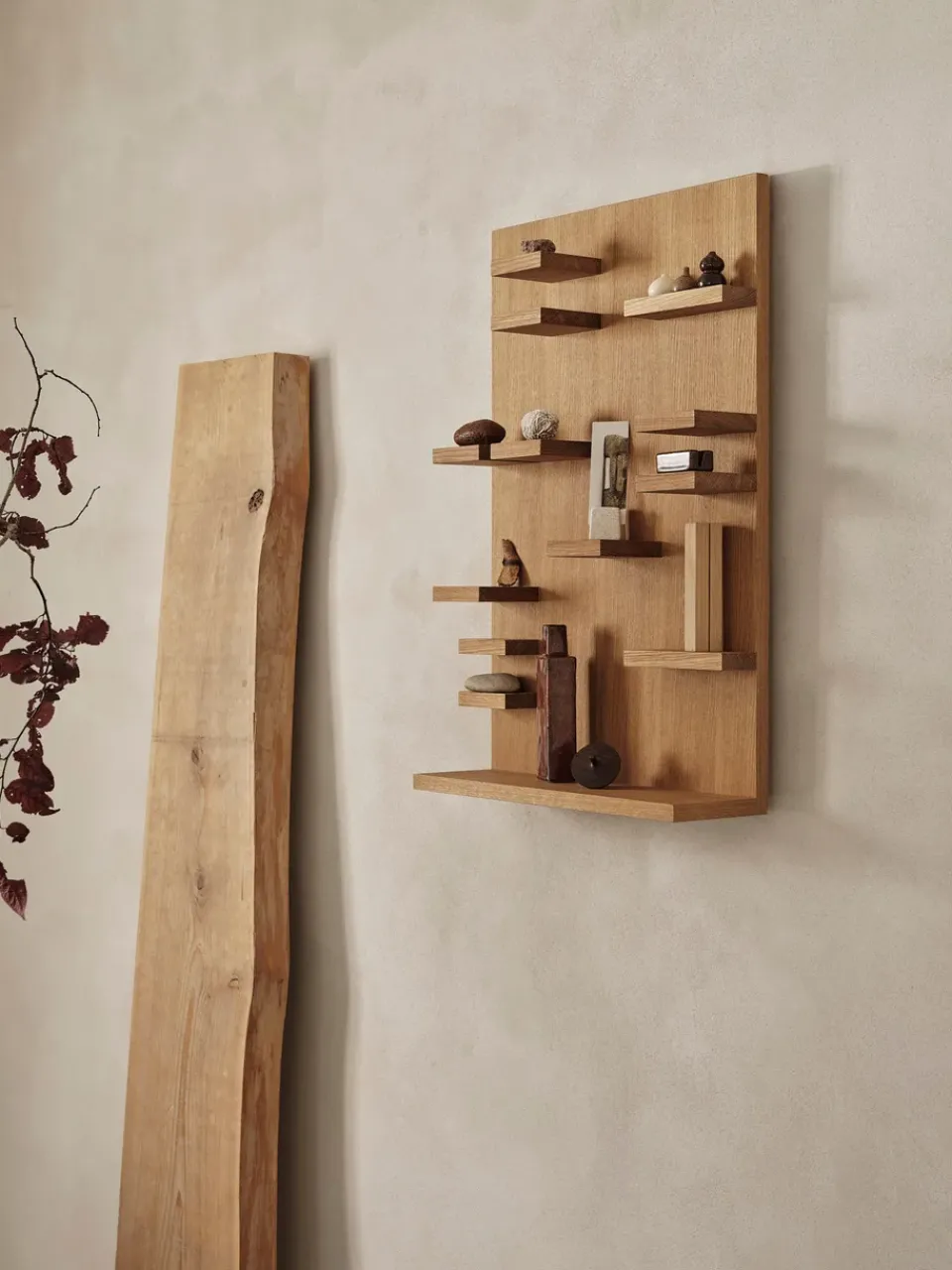 Ferm Living Shelves & Shelving Systems*Parade wall-mounted shelf 60 cm, Oiled oak Brown