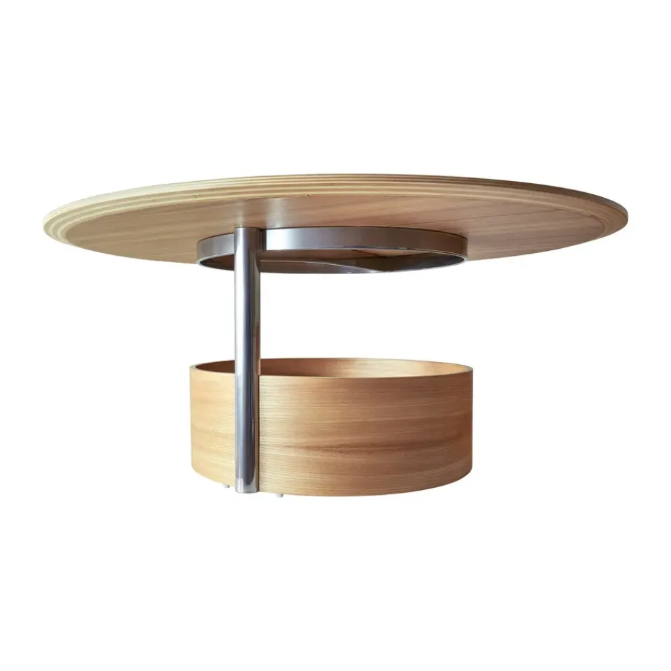 Maze Coffee Tables*Parasol L coffee table Ø90 cm, Oak Brown