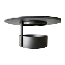 Maze Coffee Tables*Parasol L coffee table Ø90 cm, Dark stained oak Brown