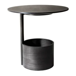 Maze Coffee Tables*Parasol S coffee table Ø50 cm, Dark stained oak Brown