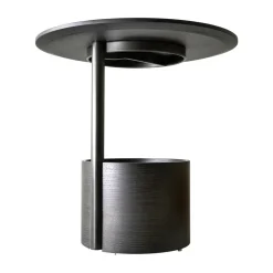 Maze Coffee Tables*Parasol S coffee table Ø50 cm, Dark stained oak Brown