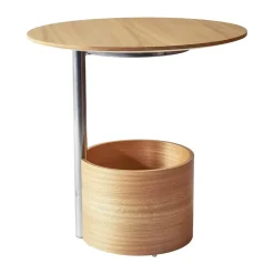 Maze Coffee Tables*Parasol S coffee table Ø50 cm, Oak Brown