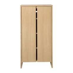 Ferm Living Display & Glass Cabinets*Parcel cabinet, Natural oak, 55x30x110 cm Beige
