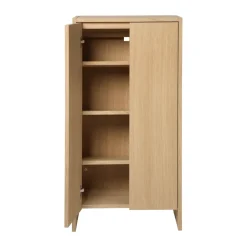 Ferm Living Display & Glass Cabinets*Parcel cabinet, Natural oak, 55x30x110 cm Beige