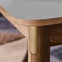 &Tradition Dining Tables*Patch HW1 dining table, arizona. white oiled oak stand Beige