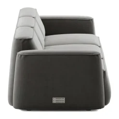 Massproductions Sofas*Patch 3-seater sofa, Atlantis 18 Mole Grey