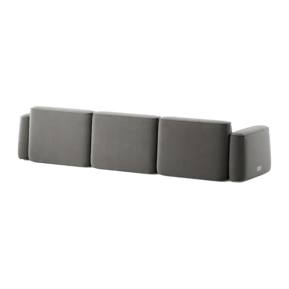 Massproductions Sofas*Patch 3-seater sofa, Atlantis 18 Mole Grey