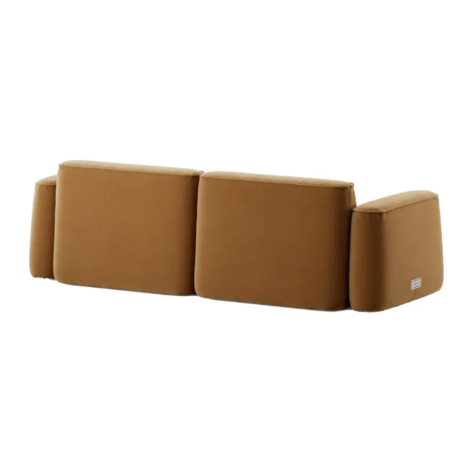 Massproductions Sofas*Patch 2.5-seater sofa, Atlantis 91 Cumin Brown