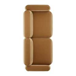 Massproductions Sofas*Patch 2.5-seater sofa, Atlantis 91 Cumin Brown