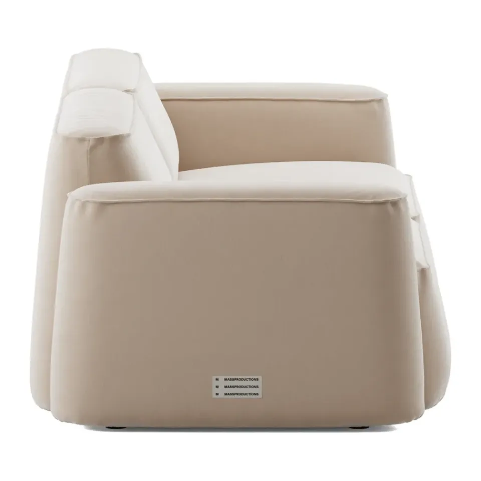 Massproductions Sofas*Patch 2.5-seater sofa, Atlantis 52 Alabaster Beige