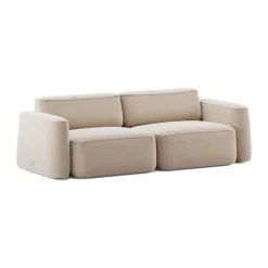 Massproductions Sofas*Patch 2.5-seater sofa, Atlantis 52 Alabaster Beige