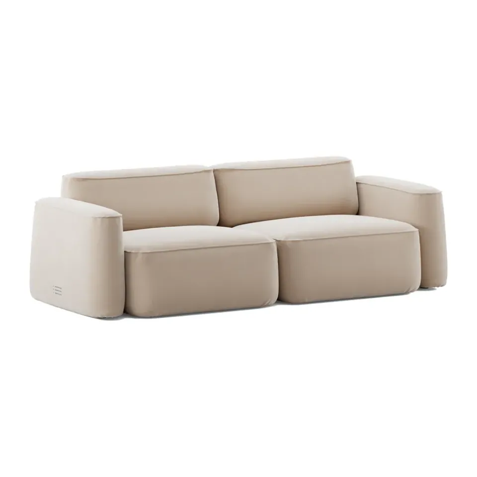 Massproductions Sofas*Patch 2.5-seater sofa, Atlantis 52 Alabaster Beige