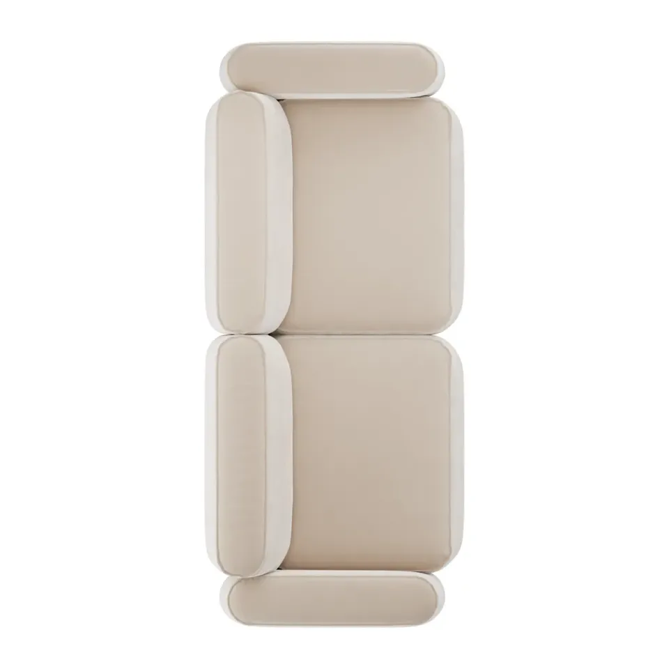 Massproductions Sofas*Patch 2.5-seater sofa, Atlantis 52 Alabaster Beige
