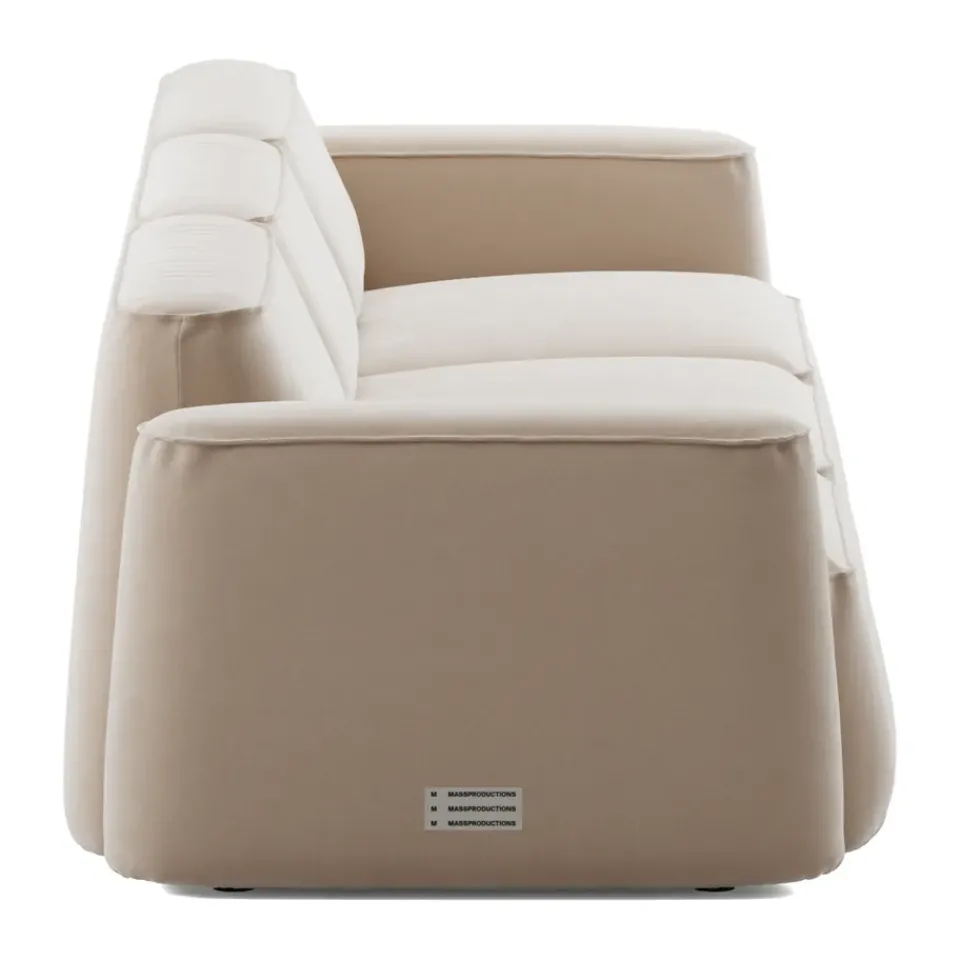 Massproductions Sofas*Patch 3-seater sofa, Atlantis 52 Alabaster Beige
