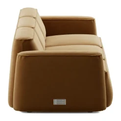 Massproductions Sofas*Patch 3-seater sofa, Atlantis 91 Cumin Brown