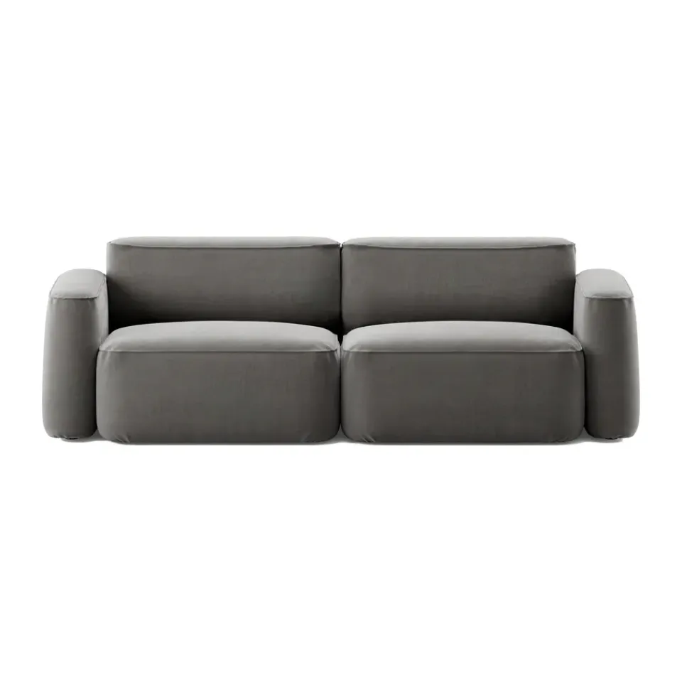 Massproductions Sofas*Patch 2.5-seater sofa, Atlantis 18 Mole Grey