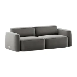 Massproductions Sofas*Patch 2.5-seater sofa, Atlantis 18 Mole Grey