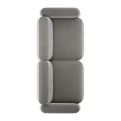 Massproductions Sofas*Patch 2.5-seater sofa, Atlantis 18 Mole Grey