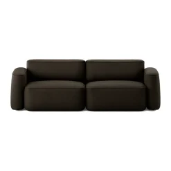 Massproductions Sofas*Patch 2.5-seater sofa, Ecriture 380 Brown